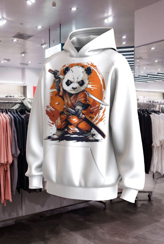 Sweat à capuche avec logo panda